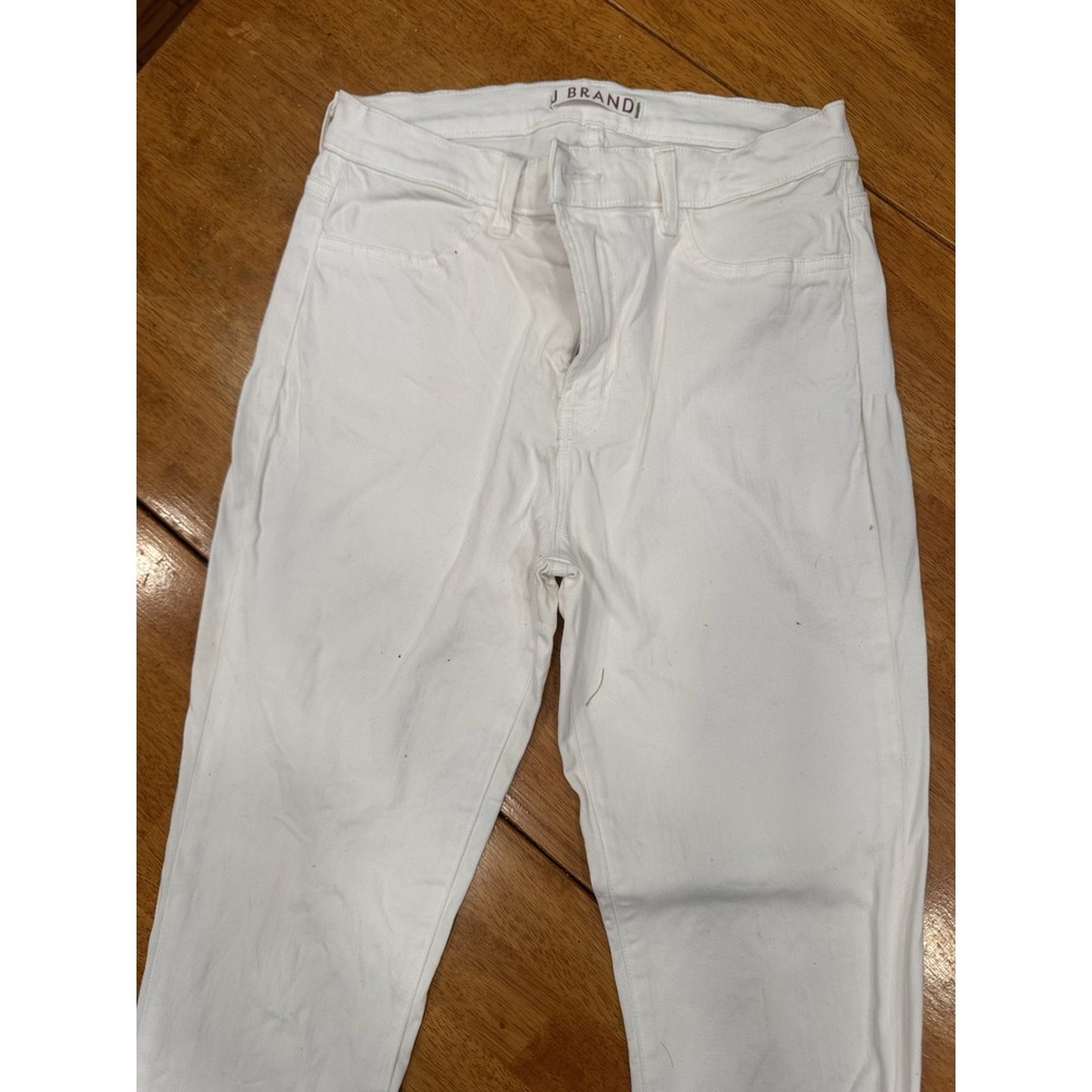 J Brand Maria Womens 27 White High Rise Skinny Denim Pants Jeans